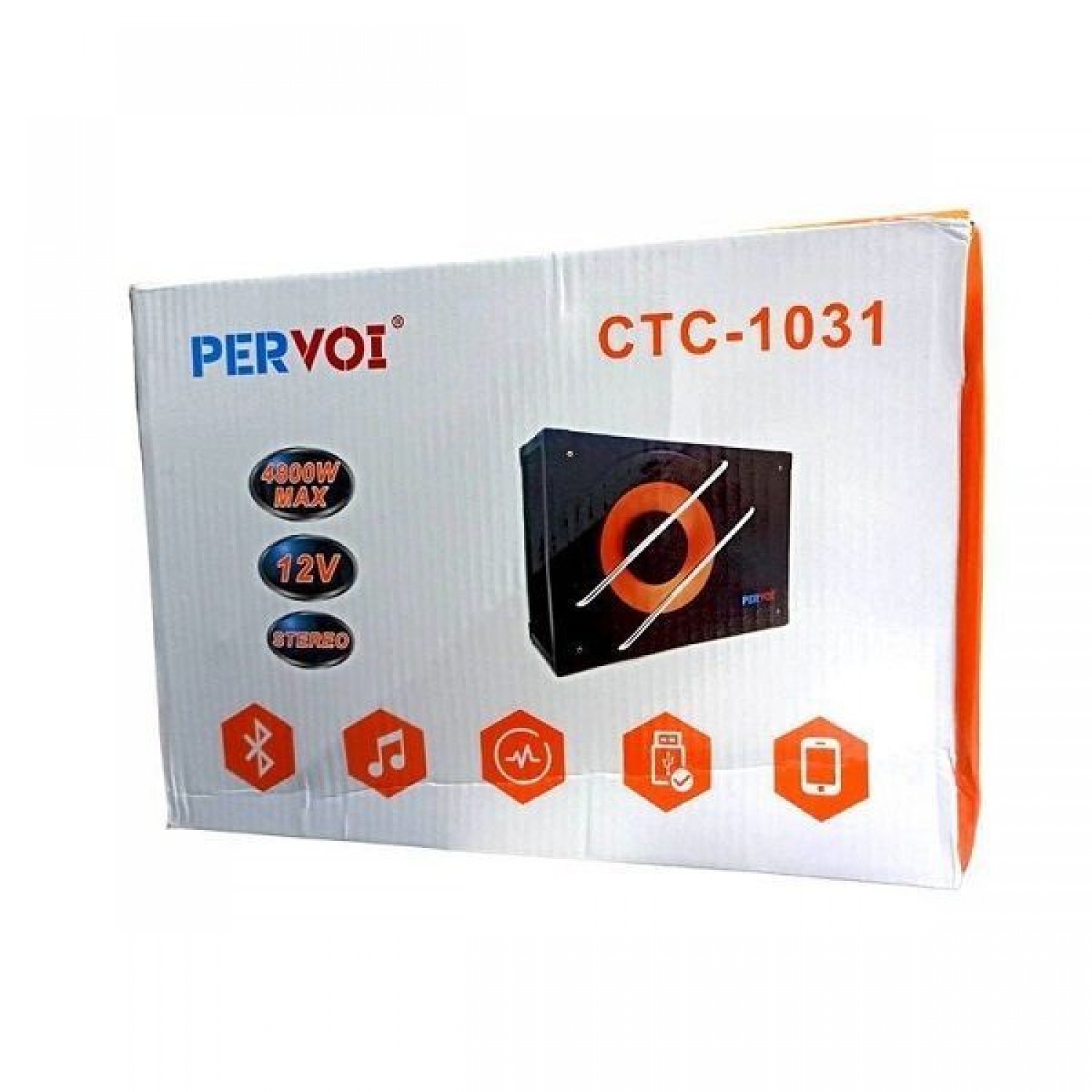 Subwoofer Αυτοκινήτου Αυτοενισχυόμενο PerVoi 10" CTC-1031