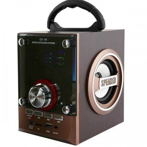 Ηχείο με λειτουργία Karaoke CV-18 σε Καφέ Χρώμα
