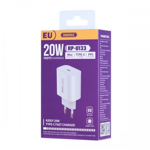 Φορτιστής Χωρίς Καλώδιο 20W Power Delivery Λευκός Remax RP-U133