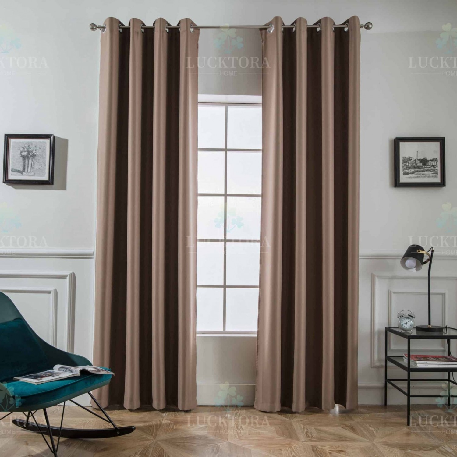 AD6038-4 Καφέ- Με Κρίκο -140x265CΜ