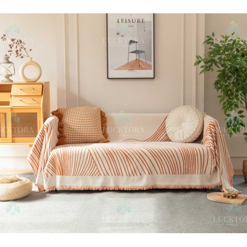 C3-ΡΙΧΤΑΡΙ CHENILLE-180X240CM -3 ΠΟΡΤΟΚΑΛΗ
