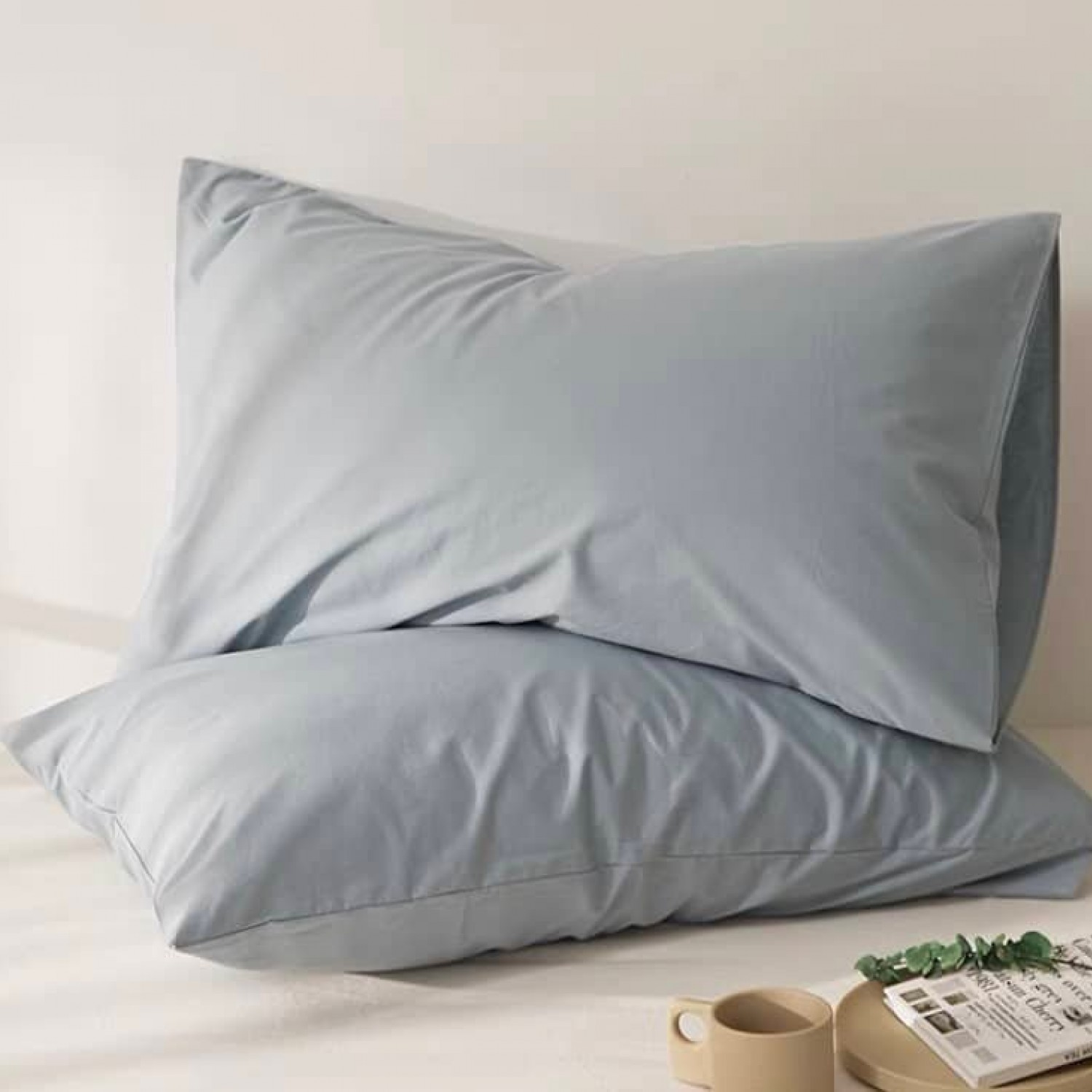 Μαξιλαροθήκες ύπνου Ζευγάρι-52x72+15CM-Γκρί