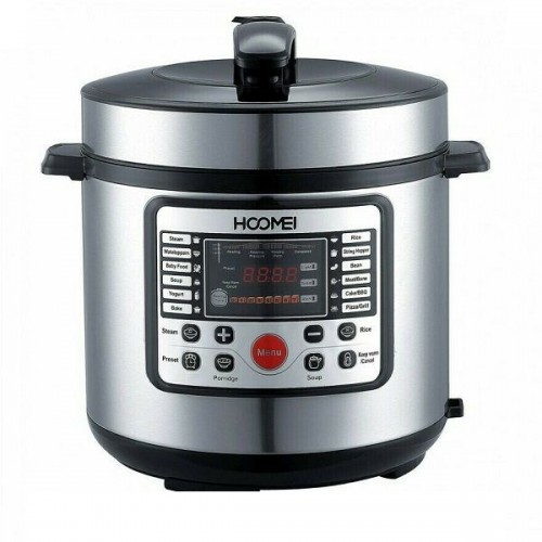 Hoomei Πολυμάγειρας 900W με Χωρητικότητα 5lt Ασημί HM-5322