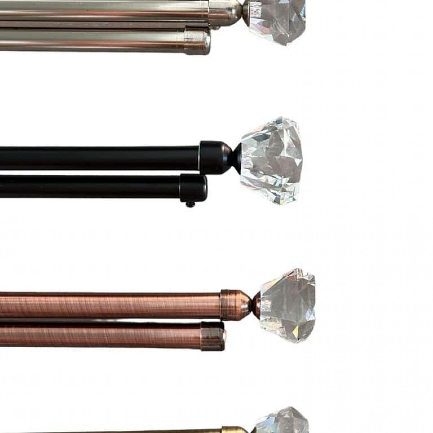 Κουρτινόξυλο Φ19mm Δυπλό 120-210cm - ZSQ ΧΡΥΣΟ