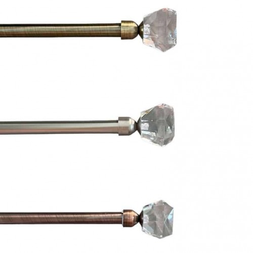 Κουρτινόξυλο Φ19mm Μονό 120-210cm - ZSQ ΑΣΗΜΙ