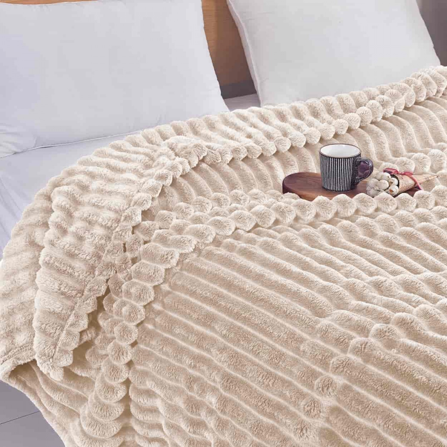 Κουβέρτα Fleece-Ριγέ -7 220X240CM