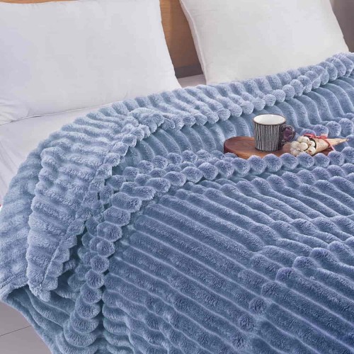 Κουβέρτα Fleece-Ριγέ -3 160X220CM
