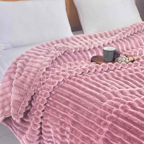 Κουβέρτα Fleece-Ριγέ -9 160X220CM