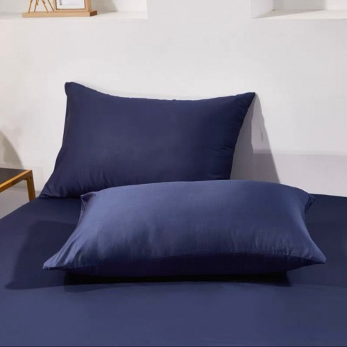 Μαξιλαροθήκες ύπνου Ζευγάρι-52x72+15CM-Σκούρο Μπλέ