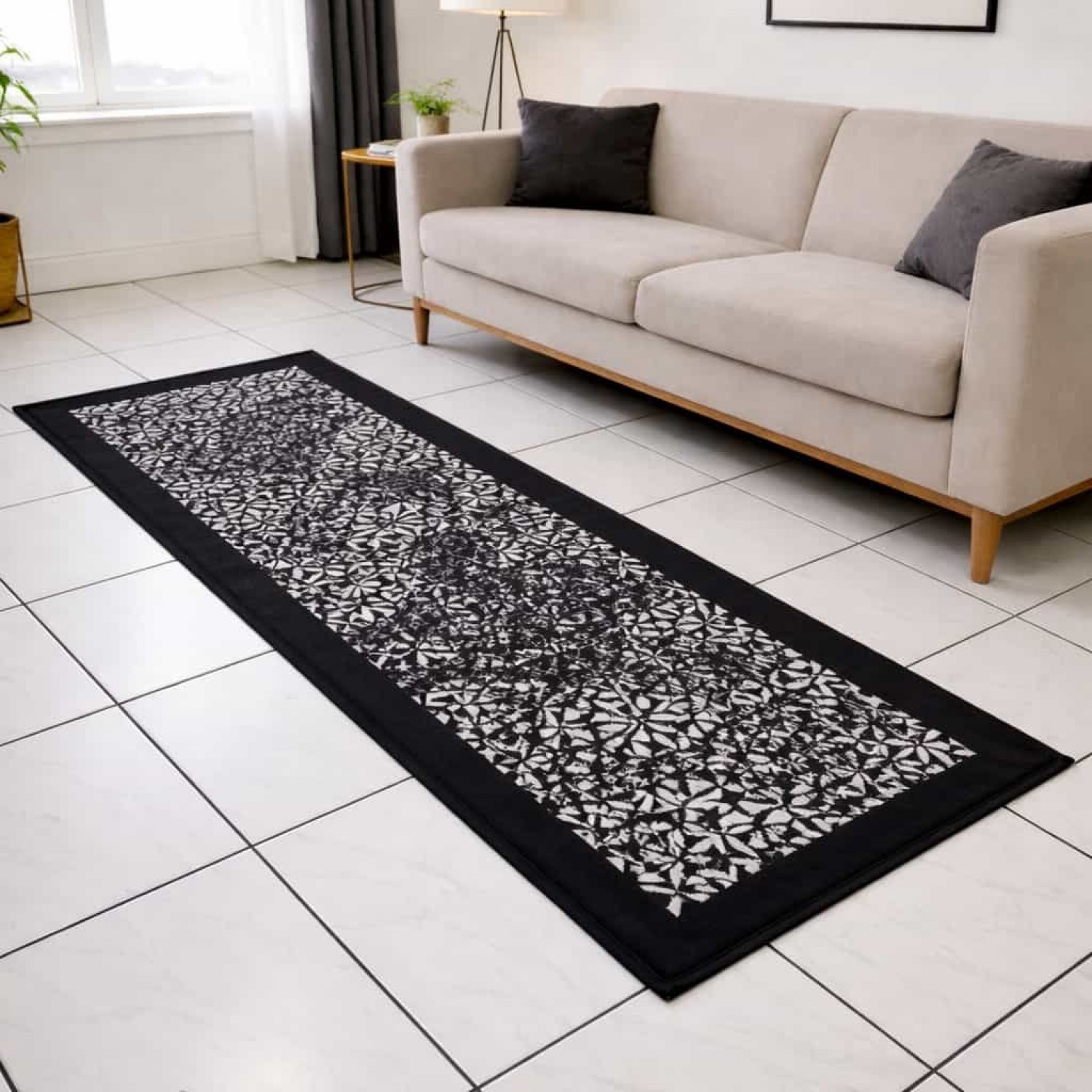 Πατάκι Ζακάρ HX - Μαύρο 60X180CM