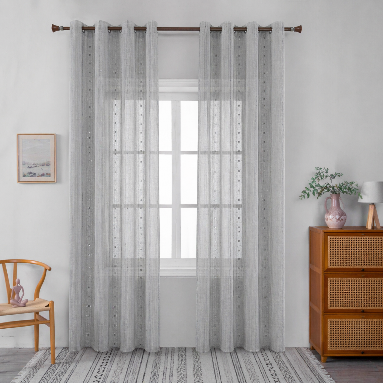 845-11 Κουρτίνα με Τρέσα-270x280CM