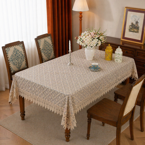 C3-4 Δαντελένιο Tραπεζομάντηλο - 140/180CM 140X140CM
